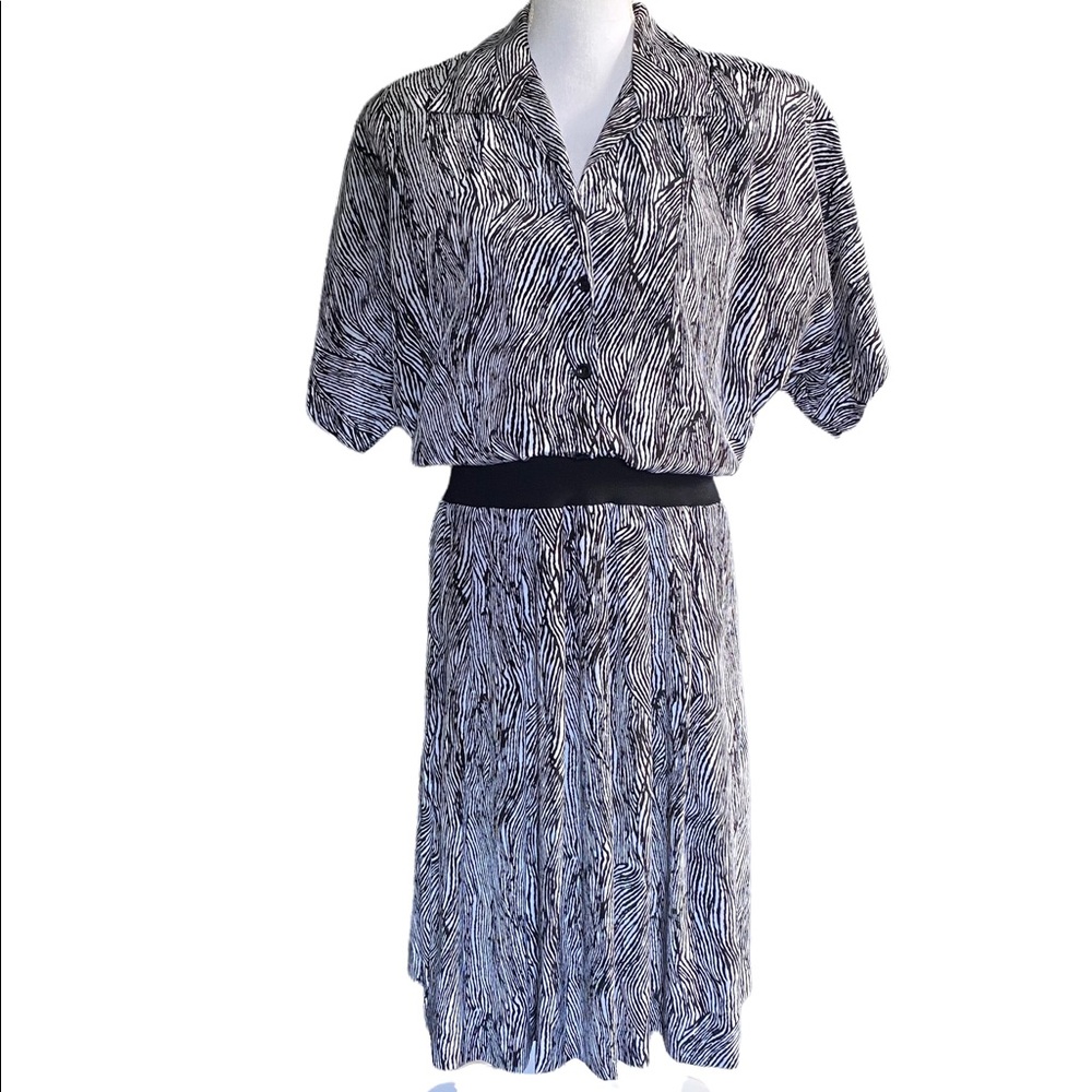 Vintage Willi of California Animal Print Secretary 9 to 5 Dress E